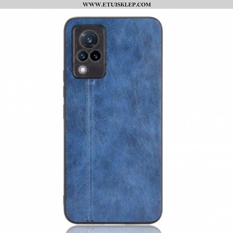 Etui do Vivo V21 5G Skórzany Efekt Couture